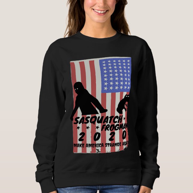 Sweatshirt SASQUATCH FROGMAN 2020 American Cryptozoology (Devant)