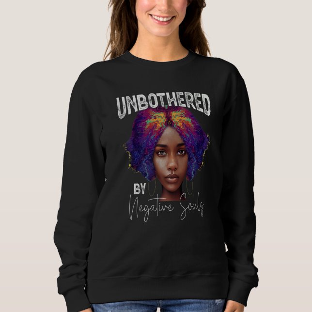 Sweatshirt Sassy Queen Black History Month Afro African Ameri (Devant)