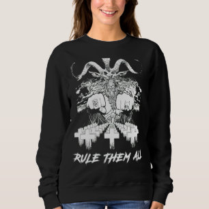 Sweatshirt Satan fou Les Diriger Tous
