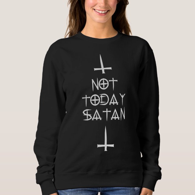 Sweatshirt Satan Lucifer Occulte Grunge esthétique Gothique C (Devant)