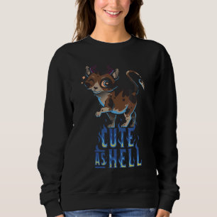 Sweatshirt Satanicat mignonne Comme Enfer Satanique Ésotériqu