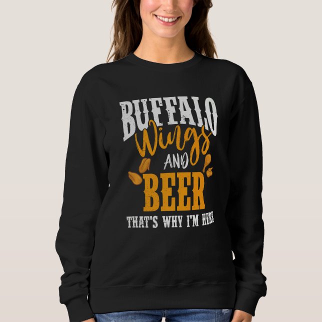 Sweatshirt Sauce à ailes chaudes au poulet frit de Buffalo 2 (Devant)