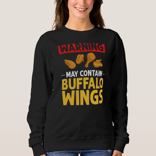 Sweatshirt Sauce au poulet frit à ailes chaudes de Buffalo (Devant)