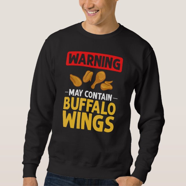 Sweatshirt Sauce au poulet frit à ailes chaudes de Buffalo (Devant)