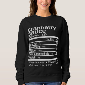 Sweatshirt Sauce canneberge Nutrition Correspondante Famille 