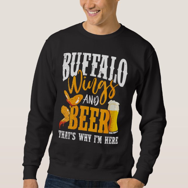 Sweatshirt Sauce pour ailes de poulet frites Buffalo Wings po (Devant)