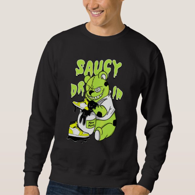 Sweatshirt Saucy Drip Retro High Og Visionaire Volt 1s Matchi (Devant)
