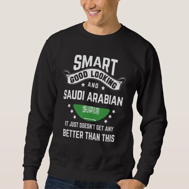 Sweatshirt Saudi Arabian Flag Native Pride Saudi Arabia Roots (Devant)