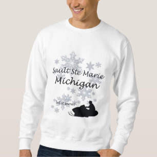 Sweatshirt Sault Ste Marie Michigan Motoneige Neige