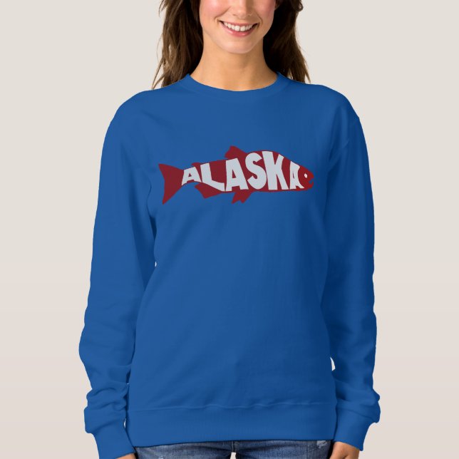 Sweatshirt Saumon de l'Alaska (Devant)