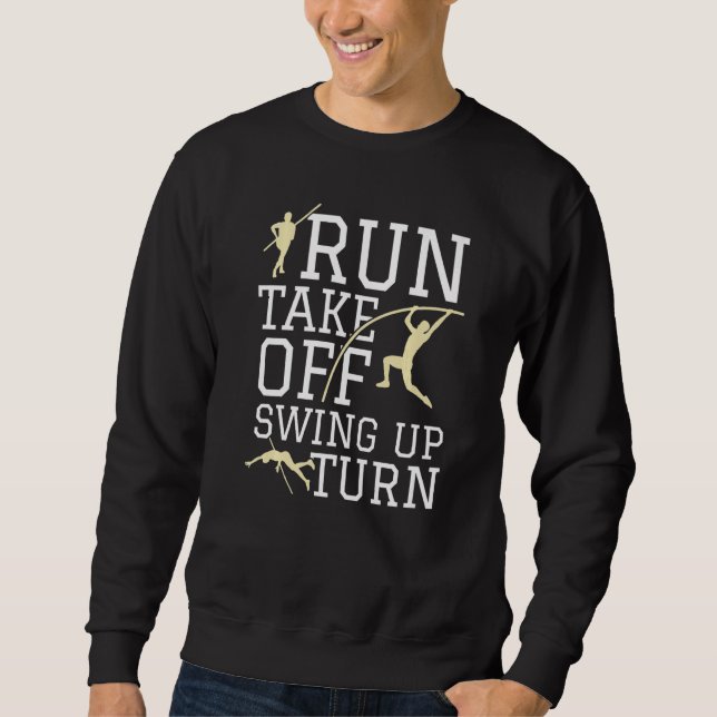 Sweatshirt Saut à la perche  Course Prise d'élan Balancement  (Devant)