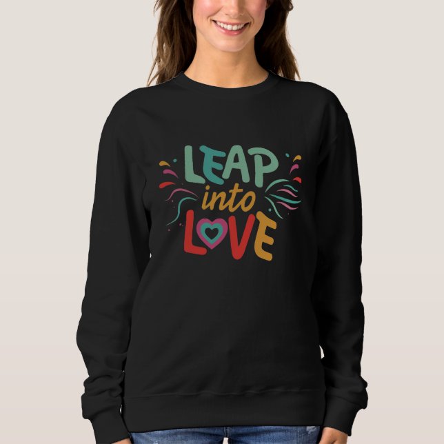 Sweatshirt "Saute dans l'amour." (Devant)