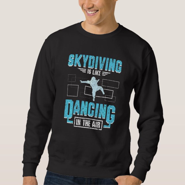 Sweatshirt Sauter dans les airs en parachute (Devant)