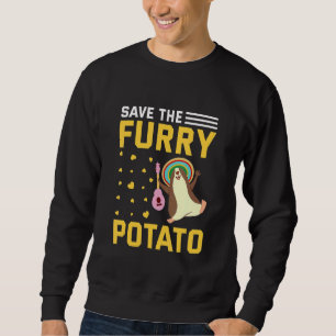 Sweatshirt Sauver la patate poilue drôle de cochon d'Inde