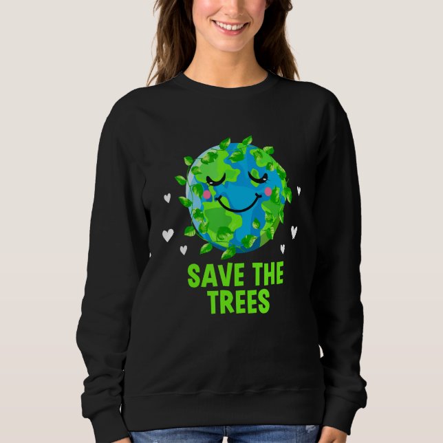 Sweatshirt Sauver les Arbres Écologie Forestière Écosystème d (Devant)