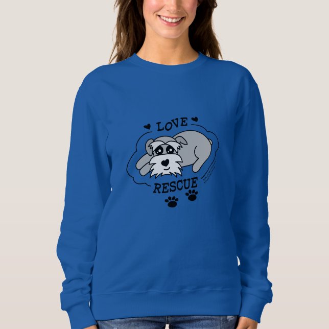 Sweatshirt Sauvetage d'amour - Sweat-shirt foncé (femmes) (Devant)
