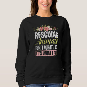 Sweatshirt Sauvetage d'animaux de flore Secourir les animaux