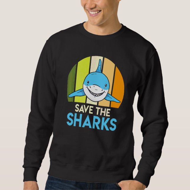 Sweatshirt Sauvez la protection des requins requins requins r (Devant)