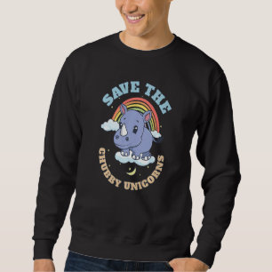 Sweatshirt Sauvez Les Licornes Grassouillettes Rhinocéros Mig