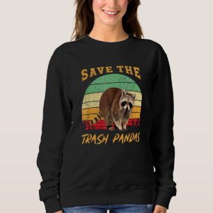 Sweatshirt Sauvez les ordures Pandas Raccoon animal