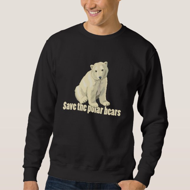 Sweatshirt Sauvez les ours polaires (Devant)