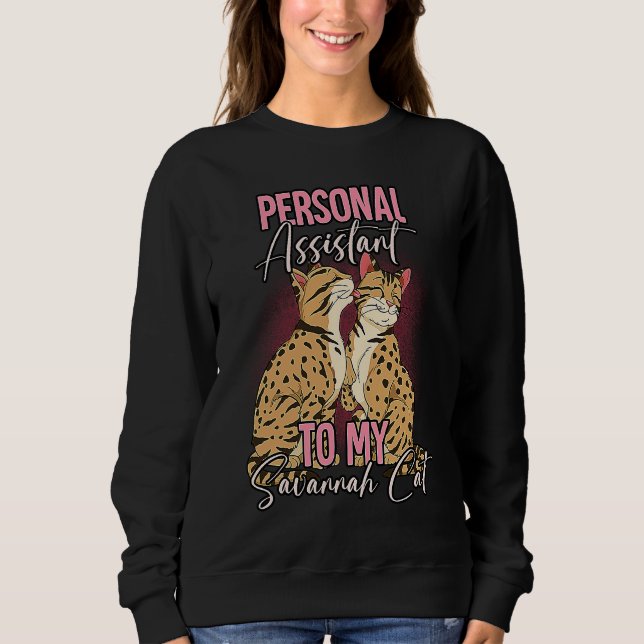 Sweatshirt Savannah Cat  10 (Devant)