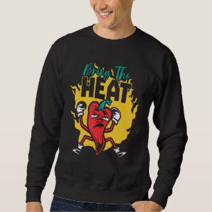 Sweatshirt Saveur Chili Apporter La Chaleur Nourriture Épicée