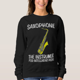 Sweatshirt Saxophone cool Pour Hommes Jazz Joueuse Marche