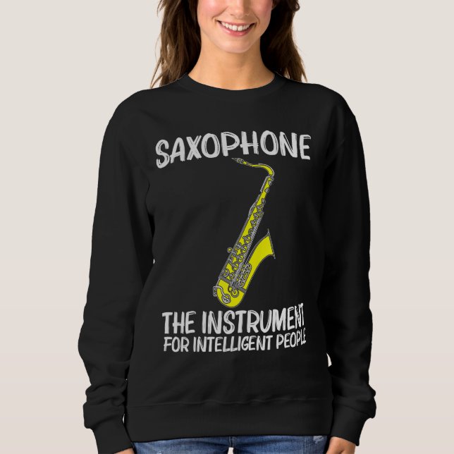 Sweatshirt Saxophone cool Pour Hommes Jazz Joueuse Marche (Devant)