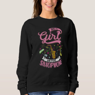 Sweatshirt Saxophone Girl Saxophone Player Saxophonist 3