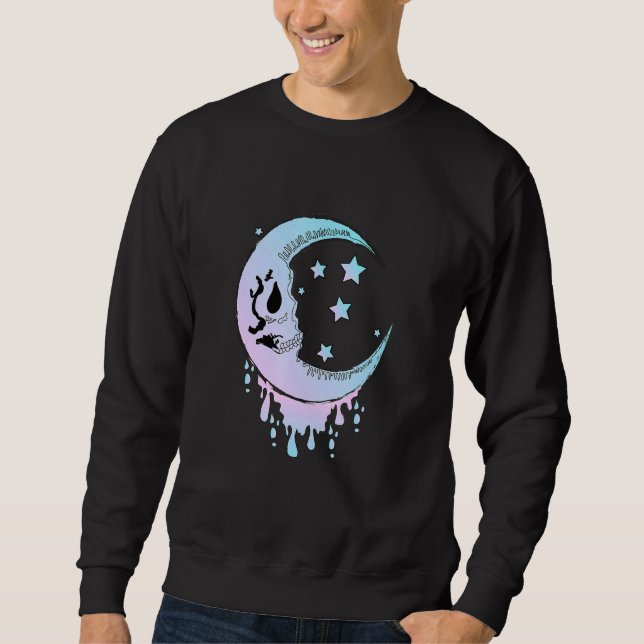 Sweatshirt Scandale Déplaisant Lune Goth Satanic Punk Rock Éf (Devant)