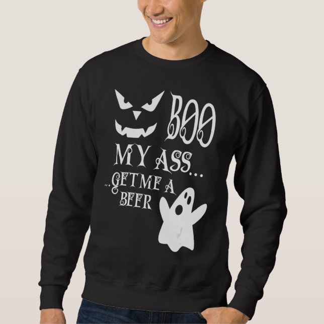 Sweatshirt Scandale Halloween Déplaisant Fantôme Citrouille F (Devant)