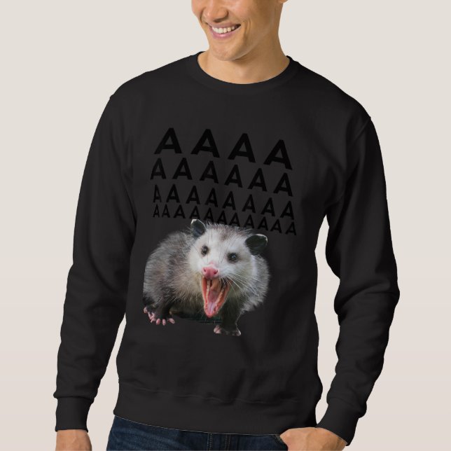 Sweatshirt Scandale Possum Aaaa Cute Opossum Dank Meme Men W (Devant)