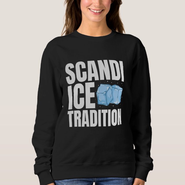 Sweatshirt Scandi Ice Tradation Bain De Glace Plongée Froide (Devant)