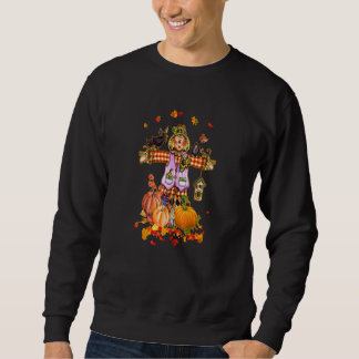 Sweatshirt Scarecrow Automne Bonjour Automne Citrouille Thank