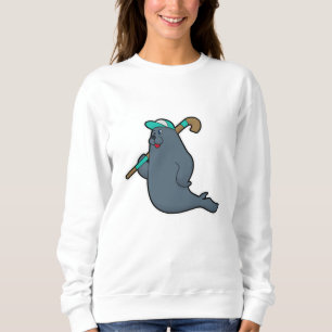 Sweatshirt Sceau au hockey avec bâton de hockey