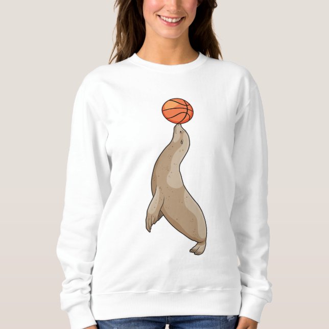 Sweatshirt Sceau avec basket-ball (Devant)