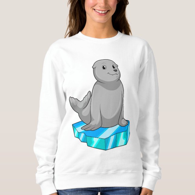 Sweatshirt Sceau avec flocons de glace (Devant)