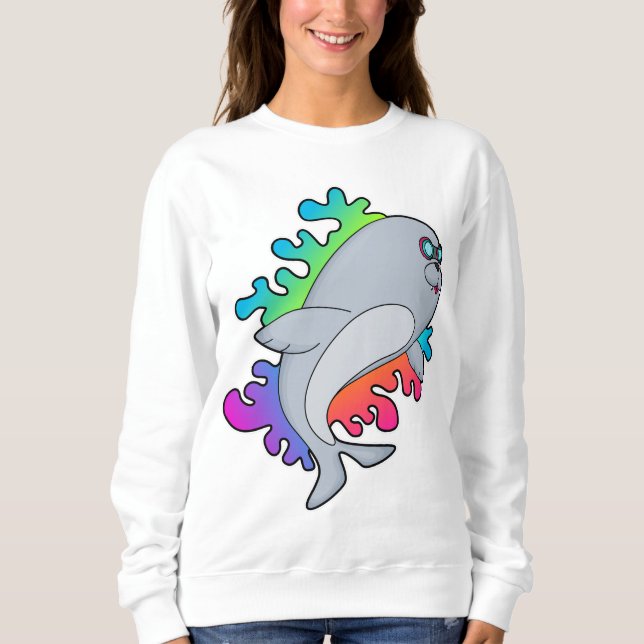 Sweatshirt Sceau avec lunettes (Devant)