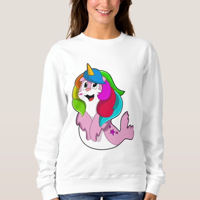Sweatshirt Sceau comme licorne (Devant)