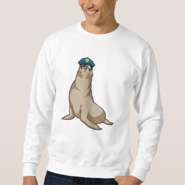 Sweatshirt Sceller comme agent de police (Devant)