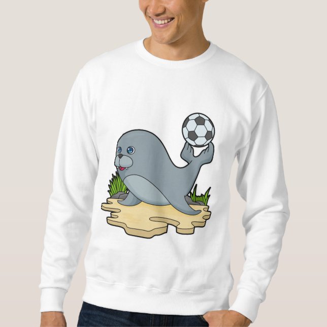 Sweatshirt Sceller comme joueur de football avec Soccer (Devant)
