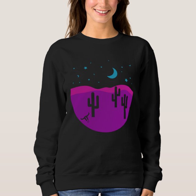 Sweatshirt Scène occidentale abstraite moderne du désert sud- (Devant)