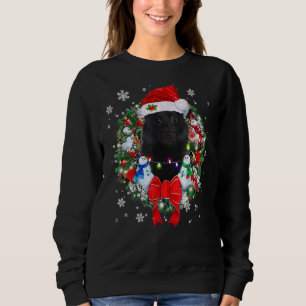 Sweatshirt Schipperke Décoration de couronne de Noël Jeu de N
