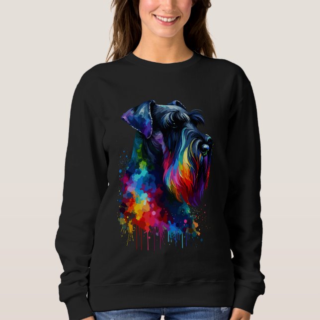 Sweatshirt Schnauzer, géant de l'art (Devant)