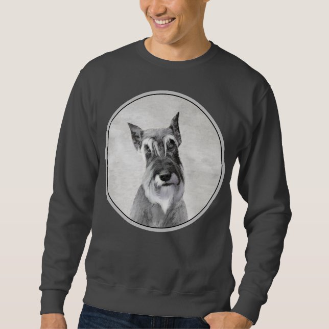 Sweatshirt Schnauzer (géant) - Joli art original pour chien (Devant)