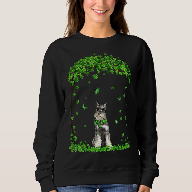 Sweatshirt Schnauzer Jour de la Saint Patrick Lover Irish Sha (Devant)