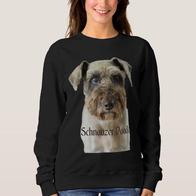 Sweatshirt Schnauzer Poodle Dog Shirt Schnauzer Poodle (Devant)