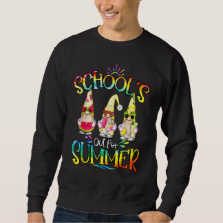 Sweatshirt School's Out For Summer With My Gnomies Tie Dye Sc