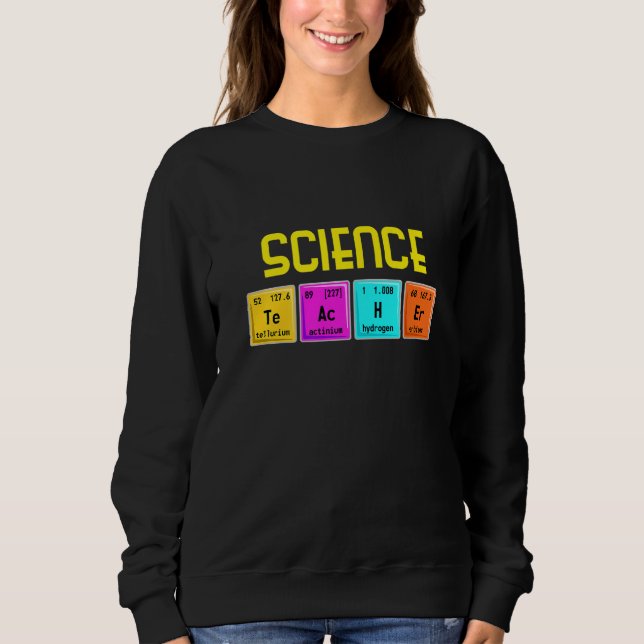 Sweatshirt Science Day Biology Teacher Microscope Beaker Scie (Devant)